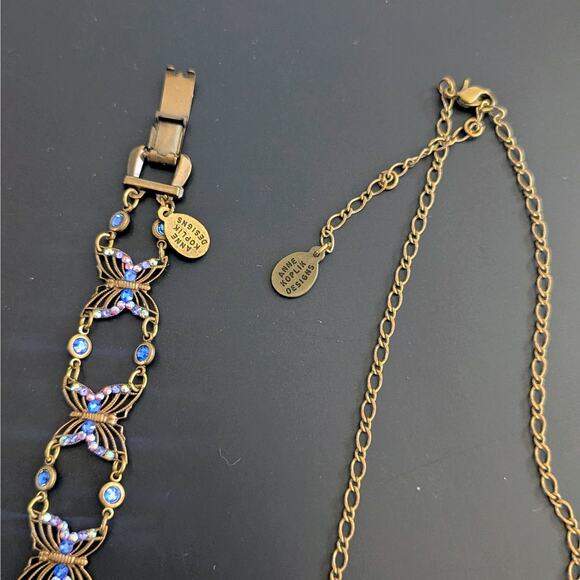 Anne Koplik Designs Butterfly Jewelry Set – Swarovski Crystal Vintage Inspired - Picture 5 of 5